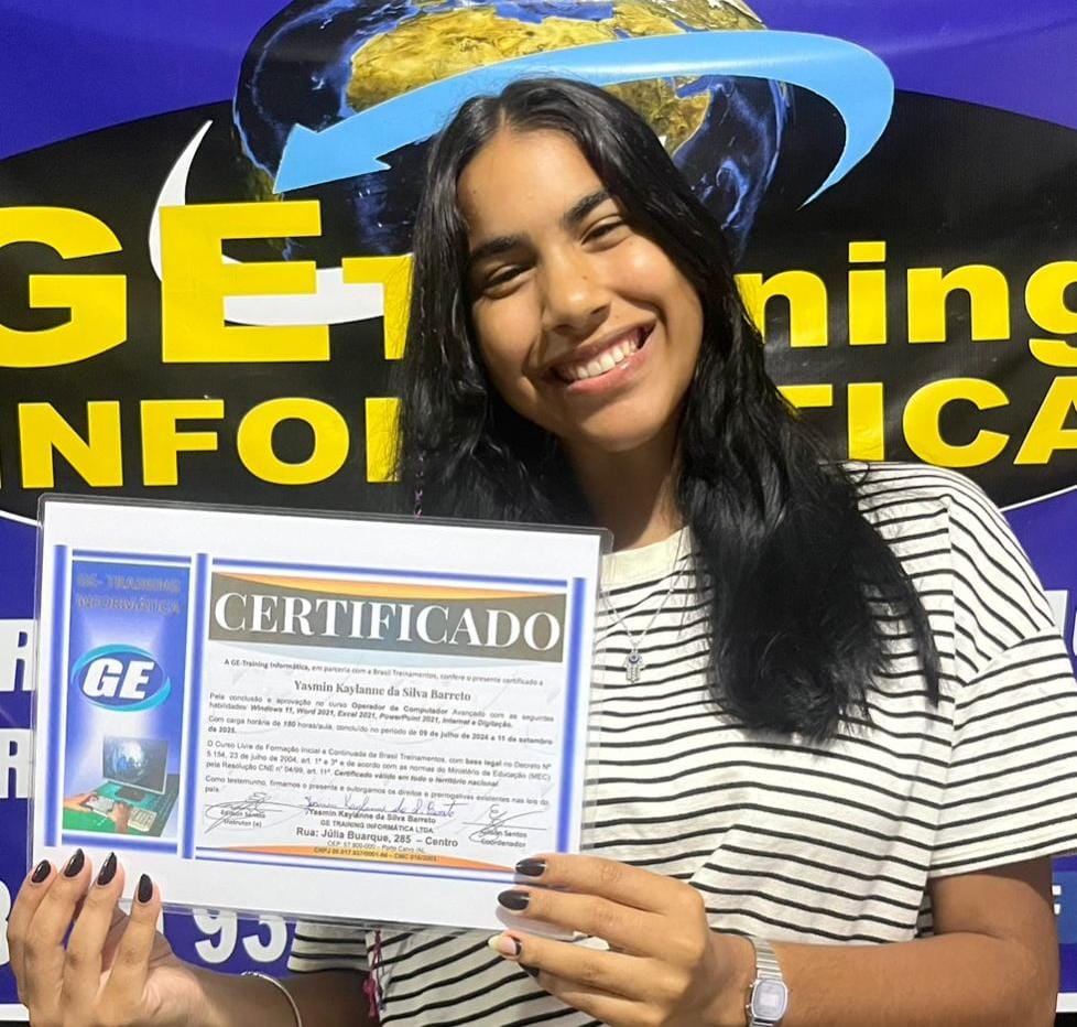 Foto da aluna Yasmim