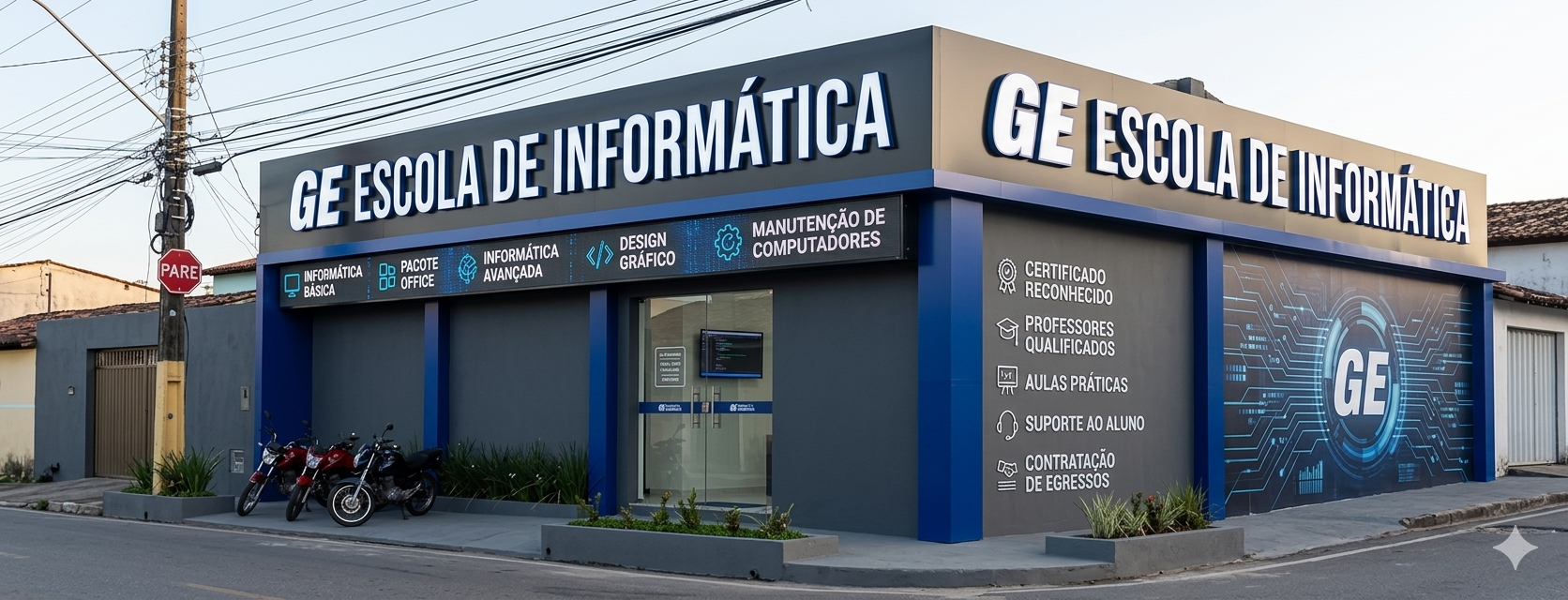 Fachada da unidade Porto Calvo